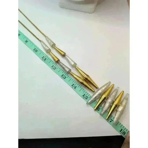 Jewelmint Gold Tone Beaded Pendant Statement Necklace - Picture 6 of 6